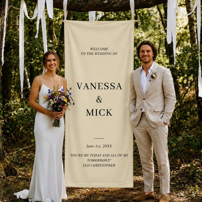 Personalised Wedding Welcome Custom Wedding Party Banner (Creator Uploaded)