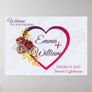 Personalised Wedding Welcome Sign