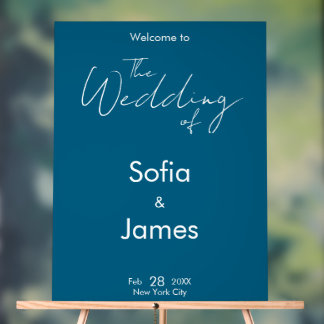 Personalised Wedding Welcome Sign Template