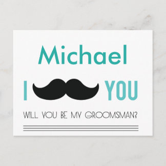 Personalised Wedding Will you be my groomsman card