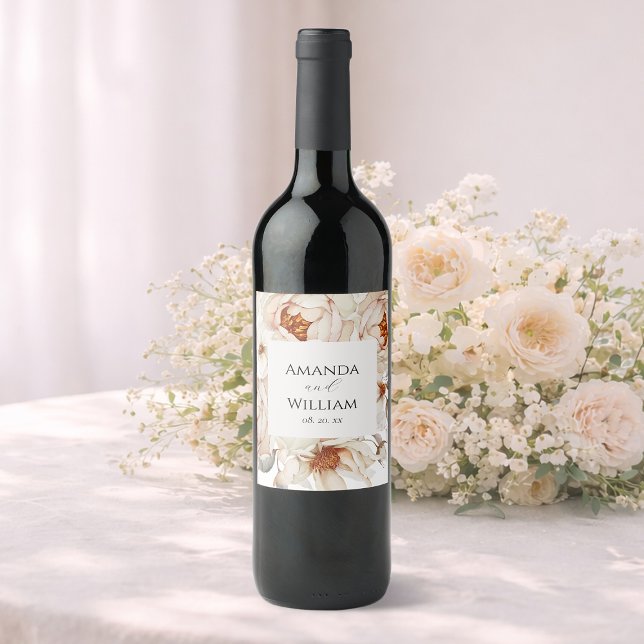Personalised Wedding Wine Bottle Label (Creator Uploaded)