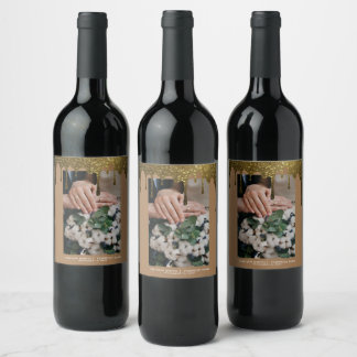 Personalised Wedding Wine Labels, Custom Bottle Wine Label