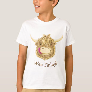 Personalised Wee Hamish Highland Cow T-Shirt