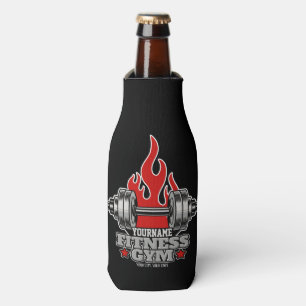 Personalised Weight Lifting Dumbbell Fitness Gym Bottle Cooler