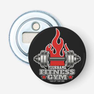 Personalised Weight Lifting Dumbbell Fitness Gym T Bottle Opener