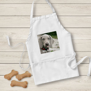 Personalised Weimaraner Dog Photo and Dog Name Standard Apron