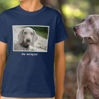 Personalised Weimaraner Dog Photo and Dog Name
