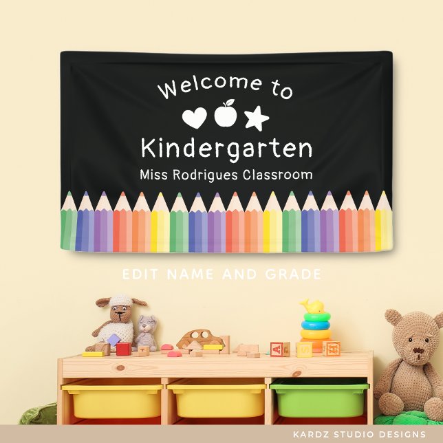 Personalised Welcome Back to Kindergarten Teacher Banner (Creator Uploaded)
