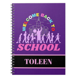 Personalised Welcome Back To School                Notebook