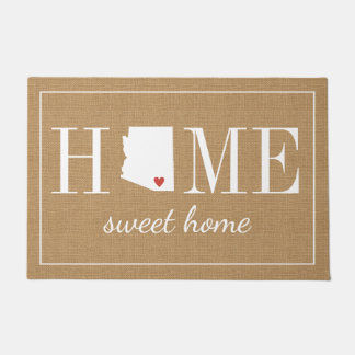 Personalised Welcome Home Arizona Jute Doormat