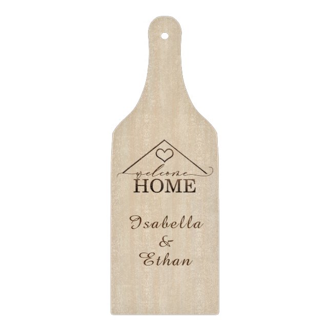 Personalised Welcome Home Cutting Board Ornament (Front)