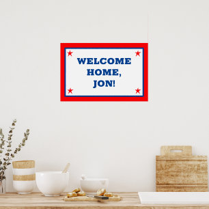 Personalised Welcome Home Poster