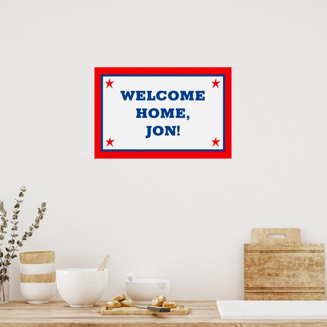 Personalised Welcome Home Poster (Kitchen)