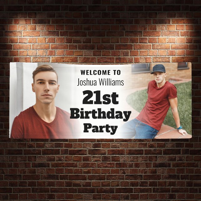 Personalised Welcome Sign Photo Men 21st Birthday (Personalized Welcome Sign Photo Men 21st Birthday
)