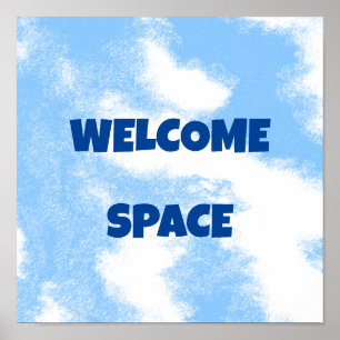 personalised Welcome Space Poster