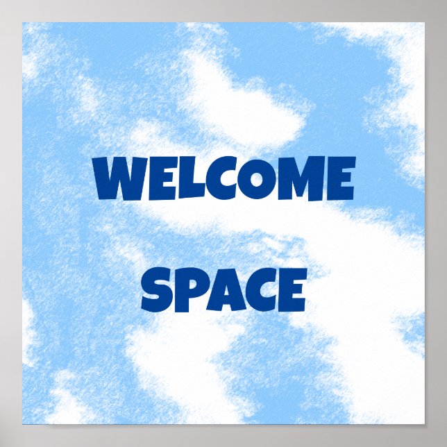 personalised Welcome Space Poster (Front)