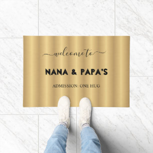 Personalised Welcome to Nana & Papa's House Doormat