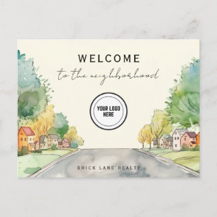 Personalised Welcome to the Neighbourhood Logo  Postcard