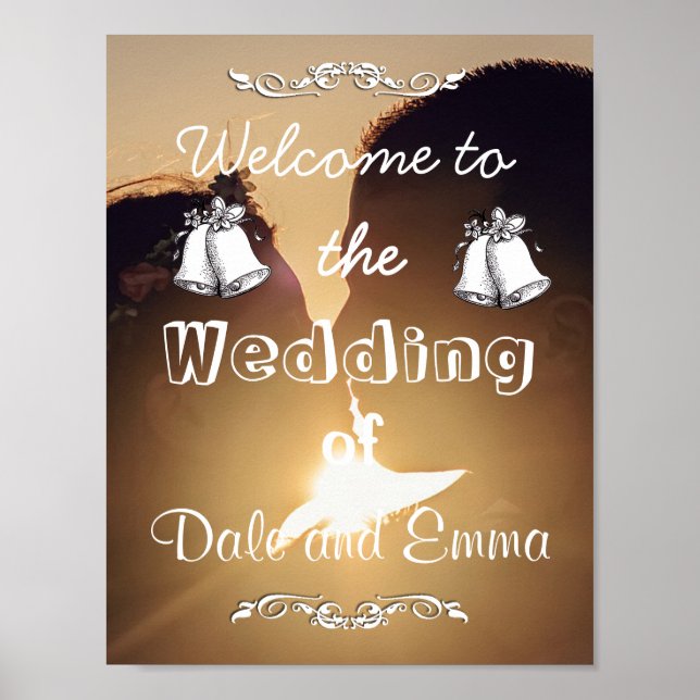 Personalised Welcome to the Wedding Poster (Front)
