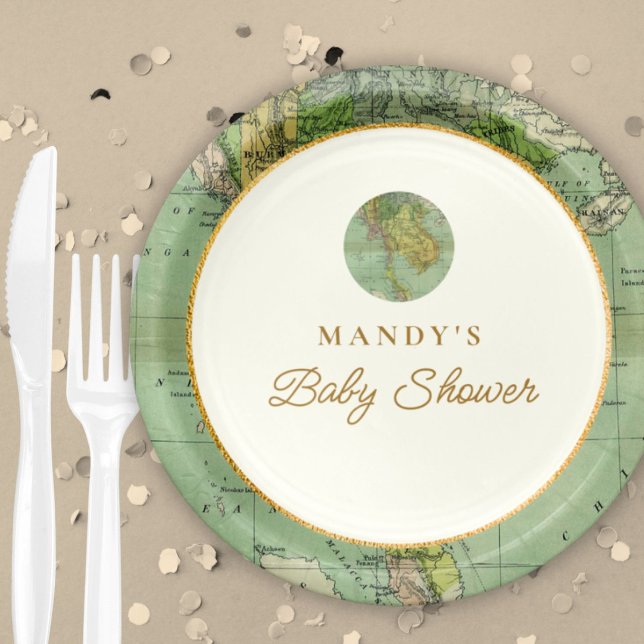 Personalised Welcome to the World Baby Shower Paper Plate (Creator Uploaded)