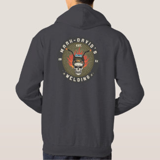 Personalised Welder Metal Worker Welding Workshop Hoodie