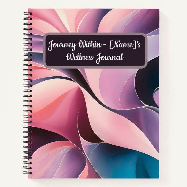 Personalised Wellness Journal - 'Journey Within' (Front)