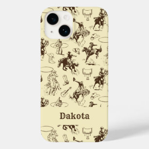 Personalised Western Cowboy Rodeo Horses Case-Mate iPhone 14 Case
