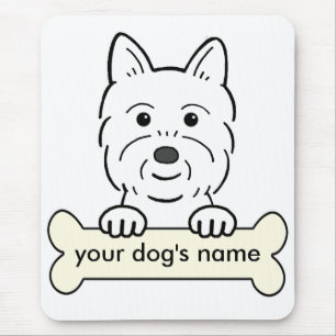 Personalised Westie Mouse Pad