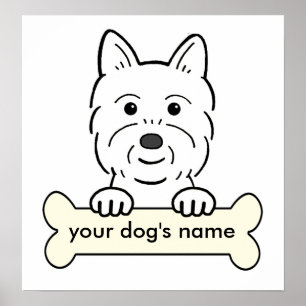 Personalised Westie Poster