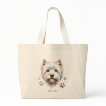 Personalised Westie Tote Bag