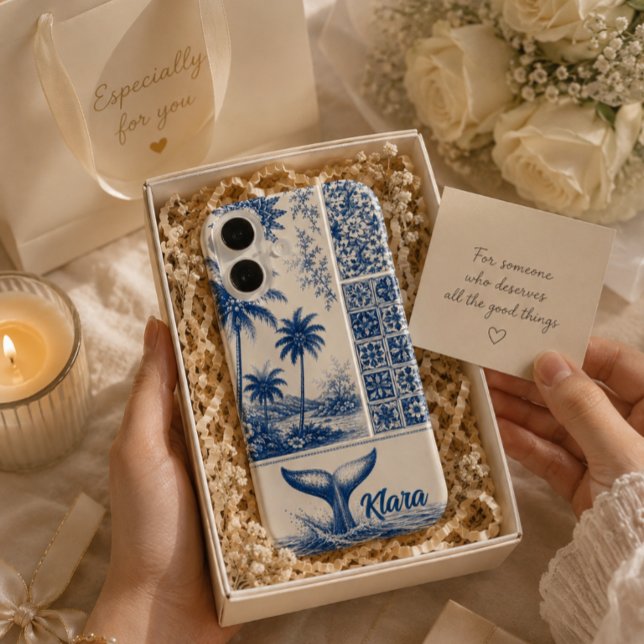 Personalised Whale Tail Tropical Case-Mate iPhone Case (Creator Uploaded)