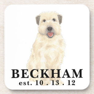 Personalised Wheaten Terrier Coaster