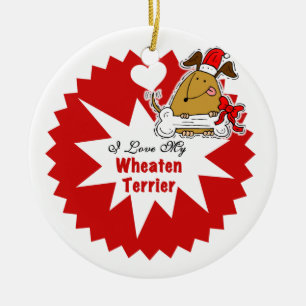 Personalised Wheaten Terrier Dog Keepsake Ornament