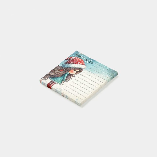 Personalised Whimsical Christmas  Post-it Notes (Angled)
