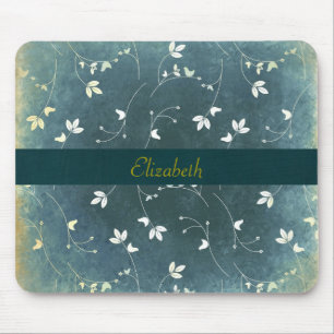 Personalised Whimsical Vintage Bird Pattern Mouse Pad