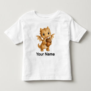 Personalised Whimsical Woodland Dragon Kids Toddler T-Shirt