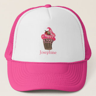 Personalised Whimsy Pink Cupcake cap