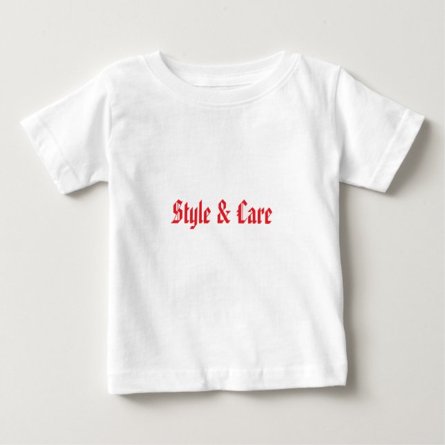 Personalised White Baby Fine Jersey T-Shirt (Front)