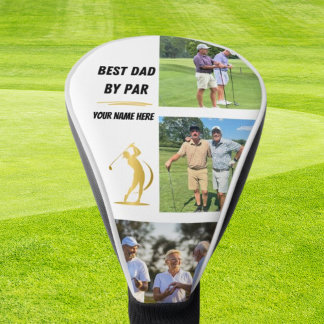 Personalised White Best Golf Gifts for Dad Head Cover