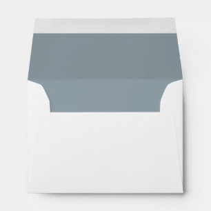 Personalised White Blue Name & Address Envelope