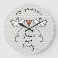 Personalised White Doves Wedding Gift Acrylic 