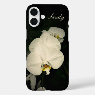 Personalised White Flower  Apple iPhone Case
