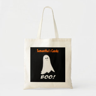 Personalised White Ghost Halloween Treat Bags