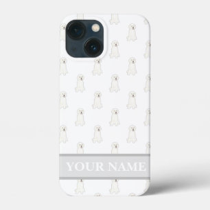Personalised White Golden Doodle Dog iPhone 13 Mini Case