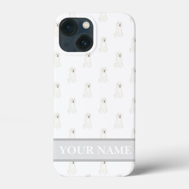 Personalised White Golden Doodle Dog Case-Mate iPhone Case (Back)