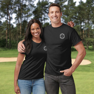 Personalised White Golf Club Name Stamp T-Shirt