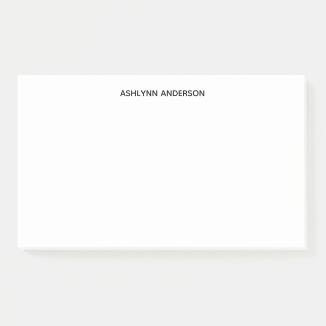 Personalised White Post-it Notes (Front)