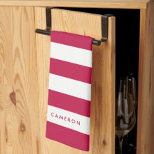 Personalised White Stripes and Editable Colour