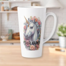 Personalised White Unicorn Portrait