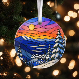 Personalised Whitefish Acrylic Ornament, Custom Mo Ornament